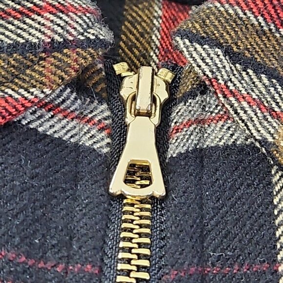 Forever 21 Man Full Zip Shacket Men's S Plaid Black Brown Long Sleeve EUC LN - Picture 7 of 15